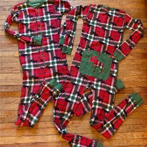 Hatley holiday family matching pajamas x4